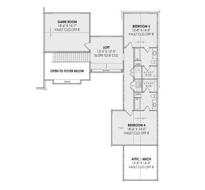Second Floor for House Plan #7983-00056