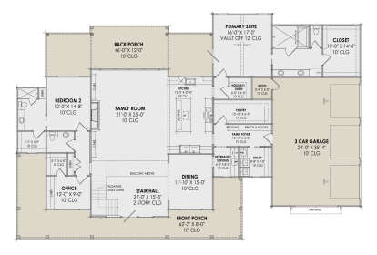 Main Floor  for House Plan #7983-00057