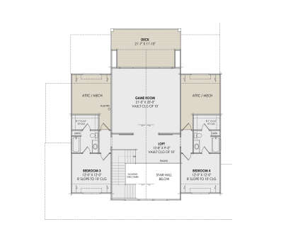 Second Floor for House Plan #7983-00057