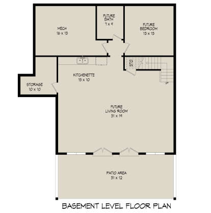Basement for House Plan #940-01006
