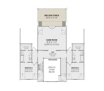 Second Floor for House Plan #7983-00060