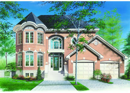 European House Plan #034-00034 Elevation Photo