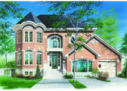 European House Plan #034-00034 Elevation Photo