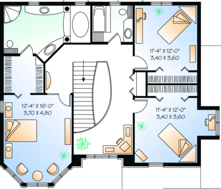 House Plan House Plan #308 Drawing 2