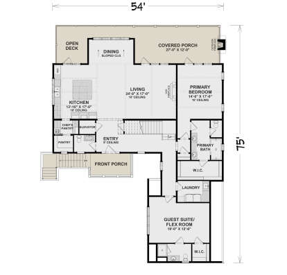Main Floor for House Plan #6316-00001