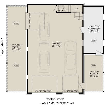 Garage Floor for House Plan #940-01008