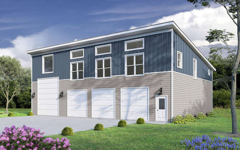 House Plan House Plan #30802 Angled Front Elevation