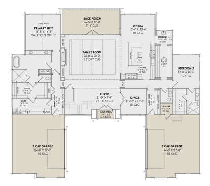 Main Floor  for House Plan #7983-00061