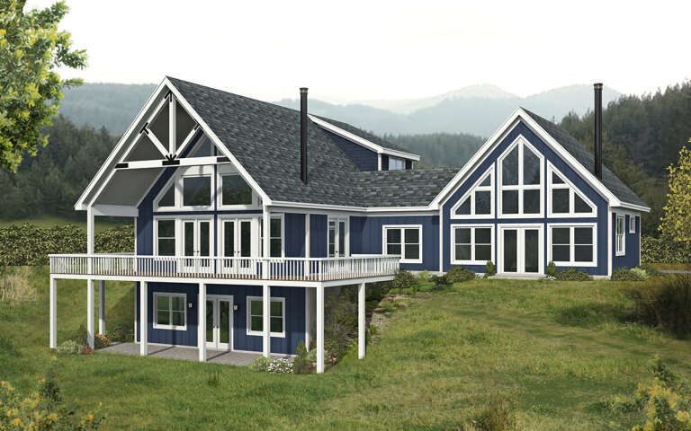 House Plan House Plan #30805 Angled Front Elevation