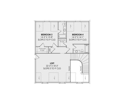 Second Floor for House Plan #7983-00062