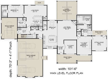 Main Floor  for House Plan #940-01013