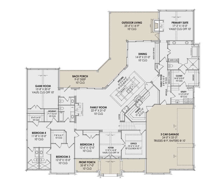 House Plan House Plan #30812 Drawing 1