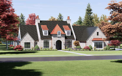 European House Plan #7983-00066 Elevation Photo