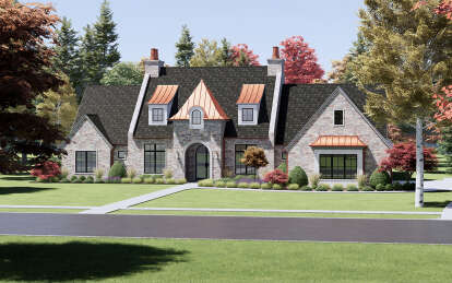 European House Plan #7983-00066 Elevation Photo