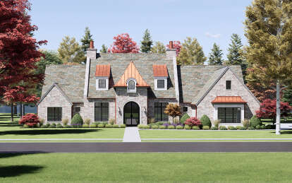 European House Plan #7983-00066 Elevation Photo
