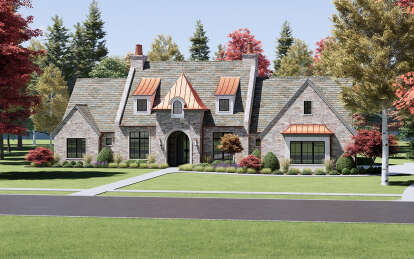 European House Plan #7983-00066 Elevation Photo