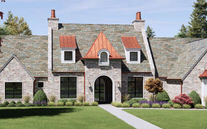 European House Plan #7983-00066 Elevation Photo