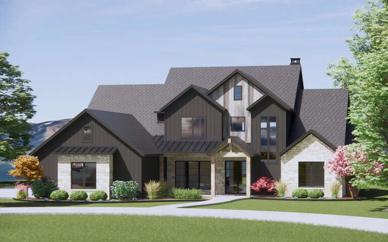 House Plan House Plan #30814 Angled Front Elevation