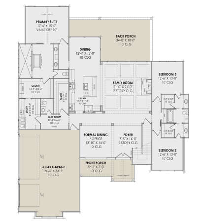 Main Floor  for House Plan #7983-00067