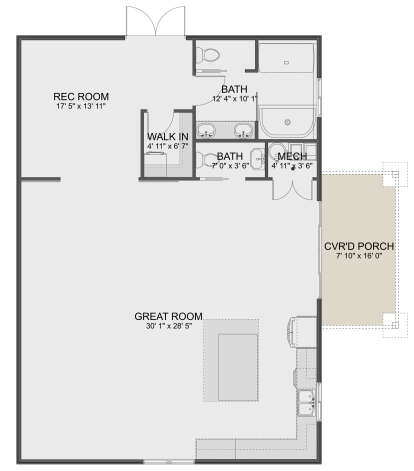 Main Floor  for House Plan #2802-00284
