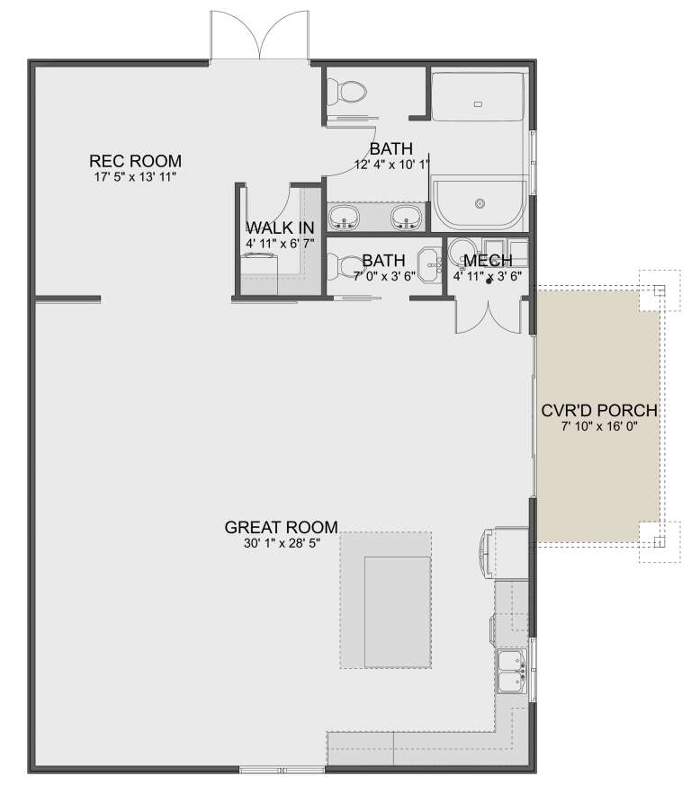 House Plan House Plan #30817 Drawing 1