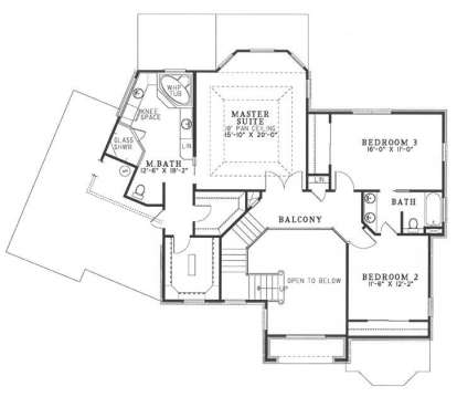 Second Floor for House Plan #110-00110