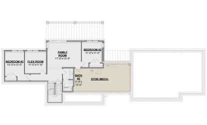 Basement for House Plan #1462-00114
