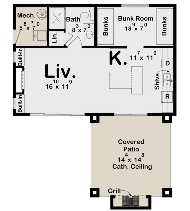 House Plan House Plan #30827 Drawing 1