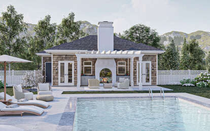 Cottage House Plan #963-00932 Elevation Photo