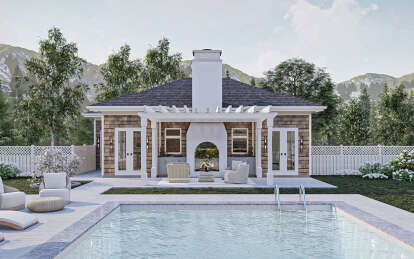 Cottage House Plan #963-00932 Elevation Photo