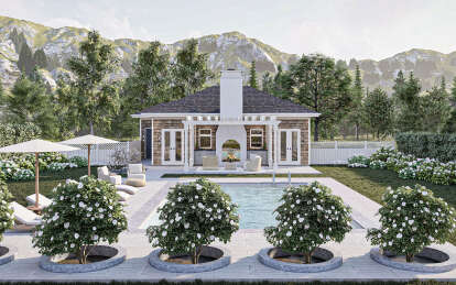 Cottage House Plan #963-00932 Elevation Photo