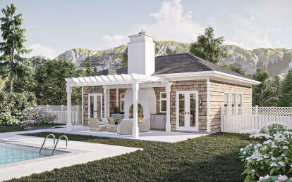 Cottage House Plan #963-00932 Elevation Photo