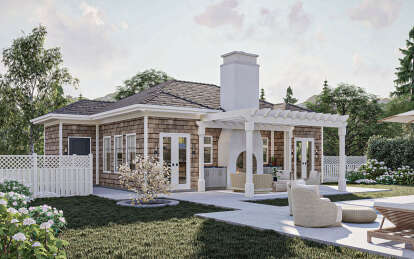 Cottage House Plan #963-00932 Elevation Photo