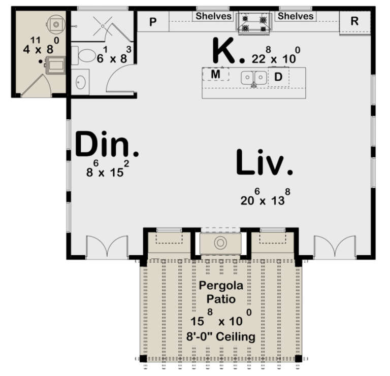 House Plan House Plan #30828 Drawing 1