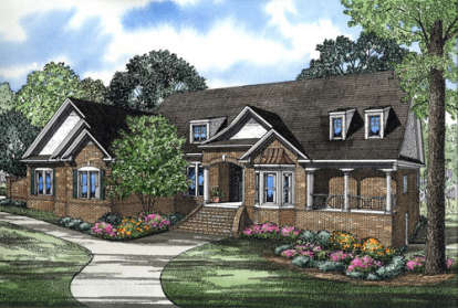 Country House Plan #110-00111 Elevation Photo