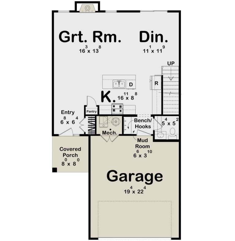 House Plan House Plan #30830 Drawing 1