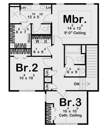 Second Floor for House Plan #963-00934