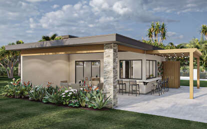 Modern House Plan #963-00936 Elevation Photo