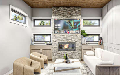 Modern Pool House Plan - 449 Square Feet, 1 Bathroom | Floor Plan #963 ...