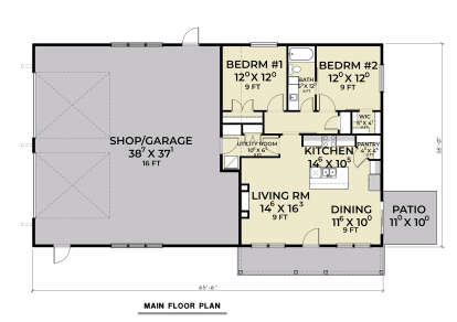Main Floor  for House Plan #2464-00127