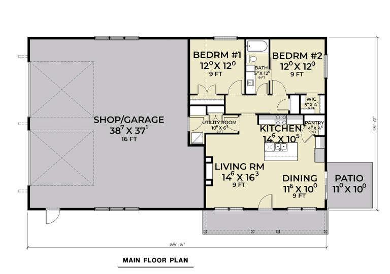 House Plan House Plan #30833 Drawing 1