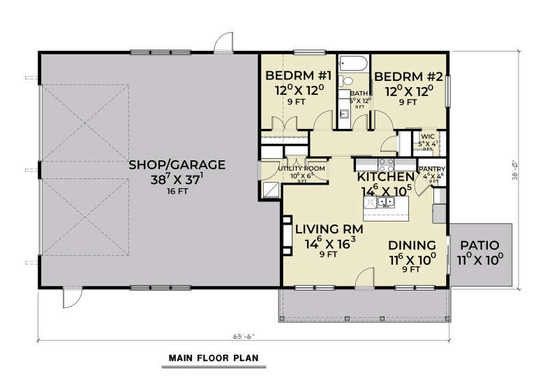 House Plan House Plan #30833 Drawing 1