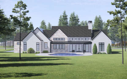 Modern Transitional House Plan #7983-00069 Elevation Photo