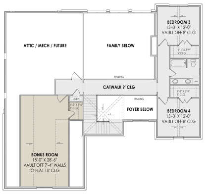 Second Floor for House Plan #7983-00070