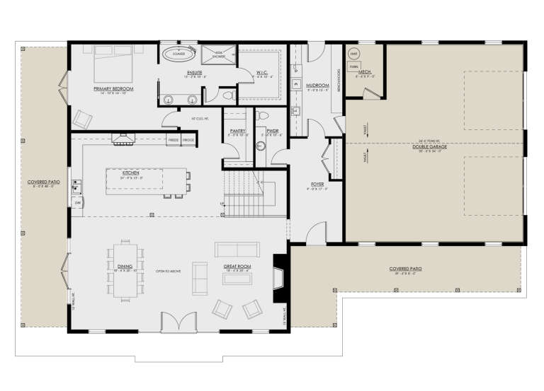 House Plan House Plan #30838 Drawing 1