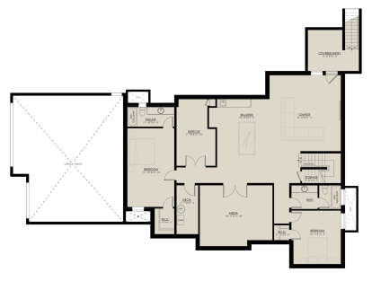 Basement for House Plan #8937-00047