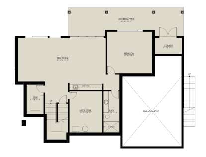 Basement for House Plan #8937-00048