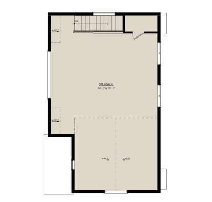 Alternate Second Floor Layout for House Plan #8937-00049