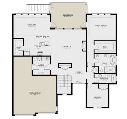 Floorplan 1 for House Plan #8937-00050