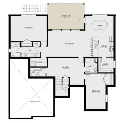 Floorplan 2 for House Plan #8937-00050
